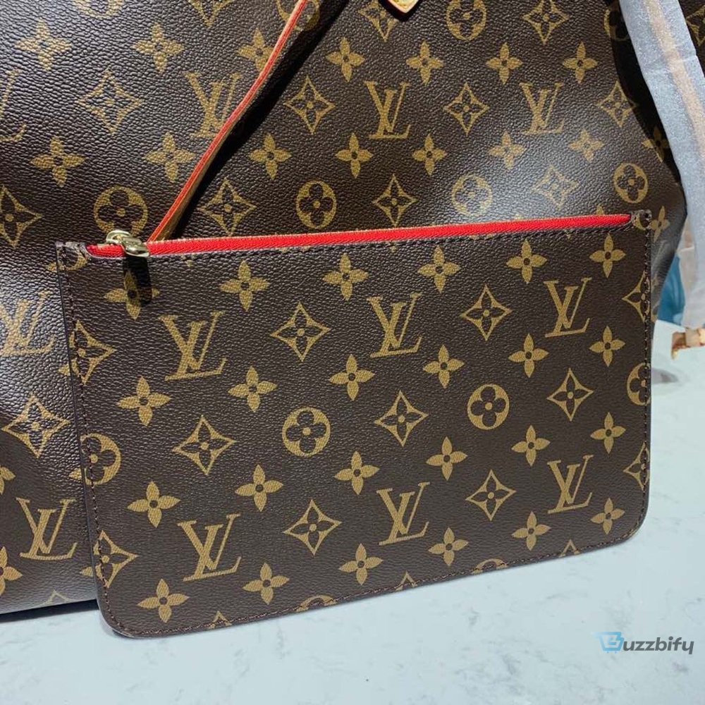 Louis Vuitton Neverfull Gm Tote Bag Monogram Canvas Red For Women Womens Handbags Shoulder Bags 15.7In40cm Lv M41181  2799