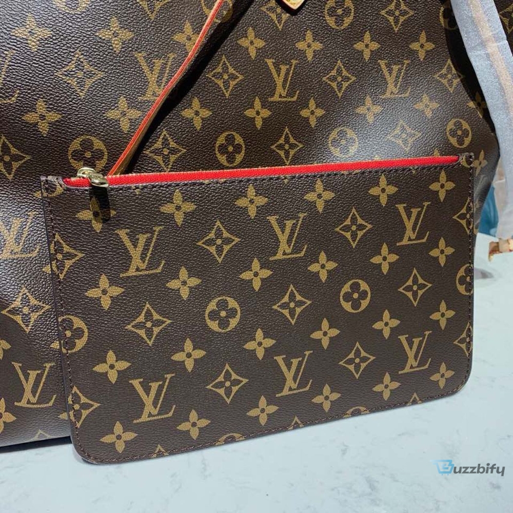 Louis Vuitton Neverfull GM Tote Bag Monogram Canvas Red For Women, Women�s Handbags, Shoulder Bags 15.7in/40cm LV M41181 - 2799