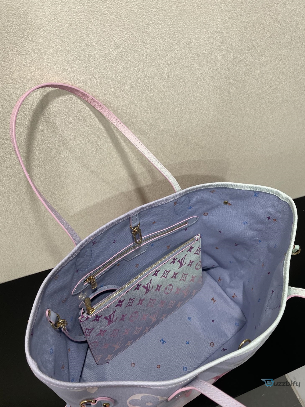 Louis Vuitton Neverfull Mm Tote Bag Monogram Canvas Sunrise Pastel For Women Womens Handbags Shoulder Bags 12.2In31cm Lv M46077 2799 9 louis vuitton neverfull mm tote bag monogram canvas sunrise pastel for women womens handbags shoulder bags 122in31cm lv m46077 2799 buzzbify 1 22
