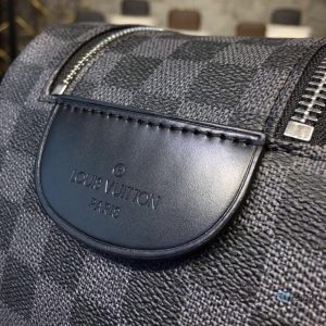Bandoulière simple leather bag strap Black