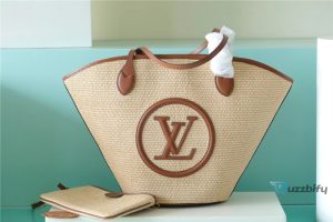 Louis Vuitton Saint Jacques Raffia Caramel Brown For Women Womens Handbags Shoulder And Crossbody Bags 22.4In57cm Lv M59963  2799