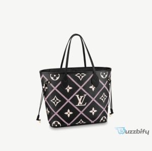 Louis Vuitton Neverfull Mm Monogram Empreinte Black For Women Womens Handbags Tote Bags 12.2In31cm Lv M46040  2799
