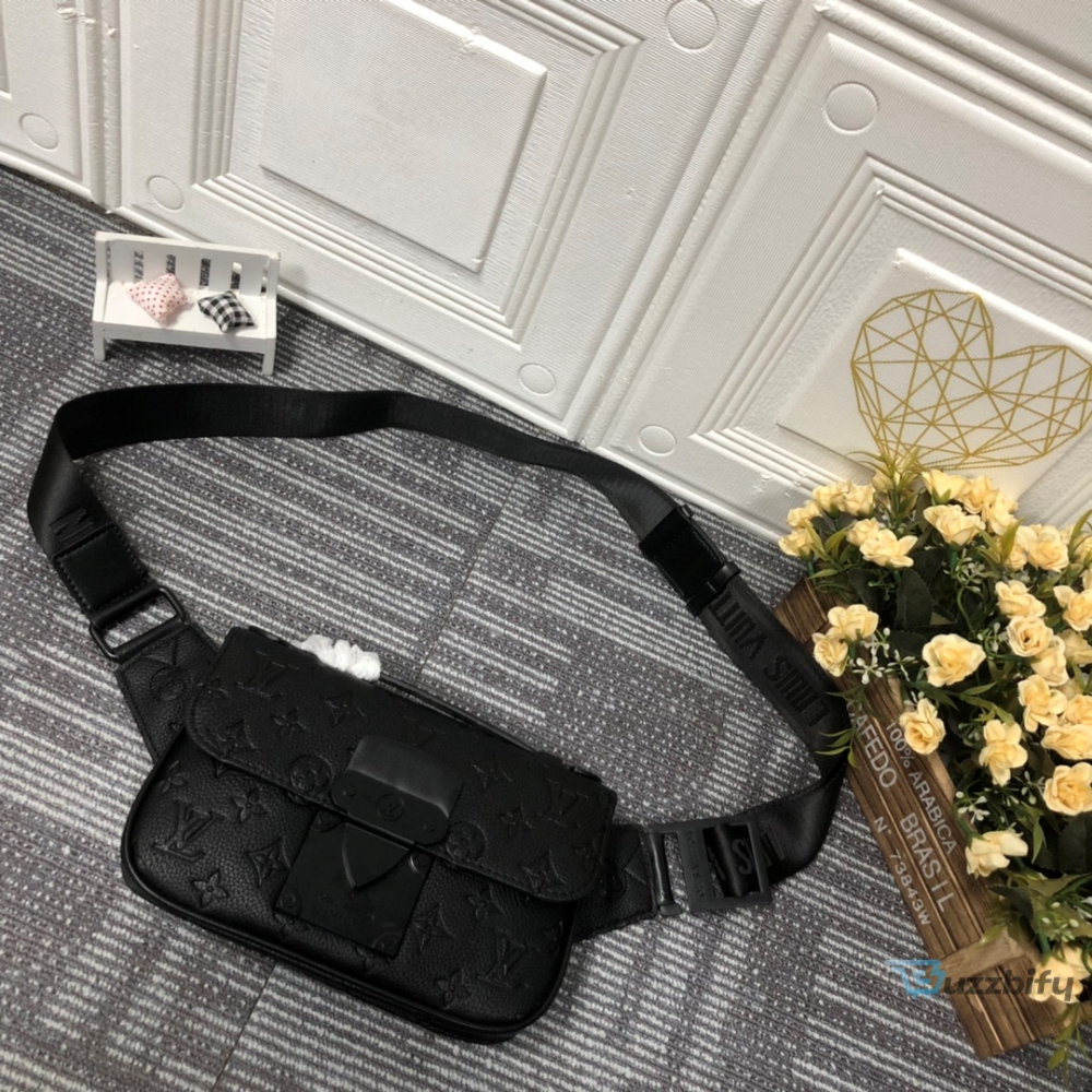 louis vuitton s lock sling bag black for men mens bags 83in21cm lv m58487 2799 buzzbify 1 4