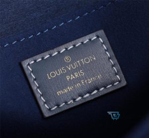 Louis Vuitton Dauphine Mm Denim Jacquard Monogram Pattern Navy Blue For Women Womens Handbags Shoulder And Crossbody Bags 9.8In25cm Lv M59631  2799