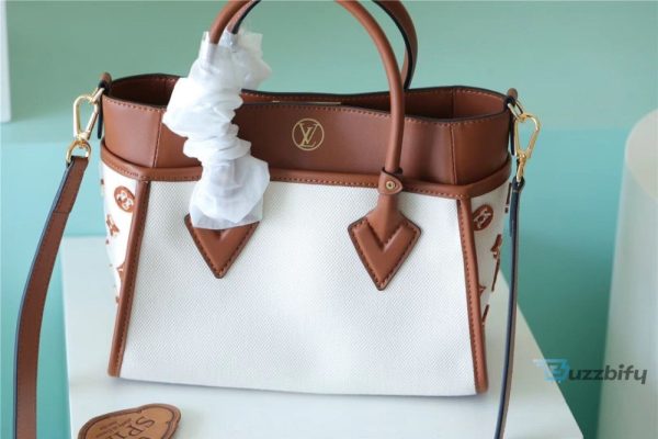 louis vuitton on my side pm bag monogram flower for women 25cm98 inches caramel brown lv m59905 2799 buzzbify 1 1