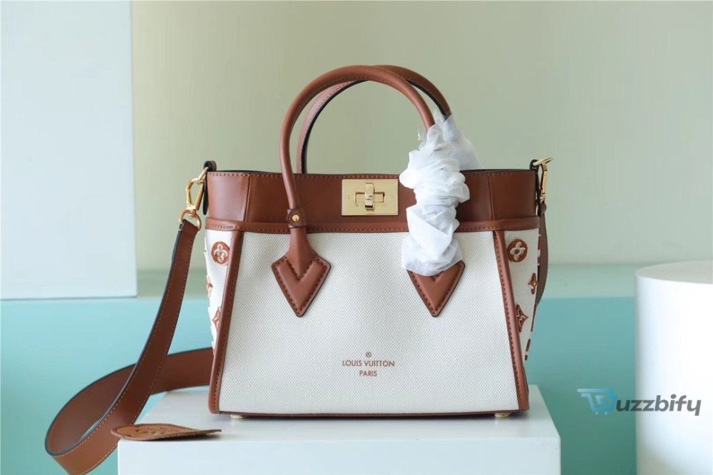Louis Vuitton On My Side PM Bag Monogram Flower For Women 25cm/9.8 Inches Caramel Brown LV M59905 - 2799