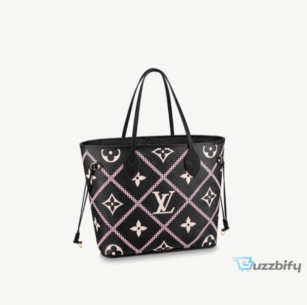 Louis Vuitton Neverfull Mm Monogram Empreinte Black For Women Womens Handbags Tote Bags 12.2In31cm Lv M46040   2799