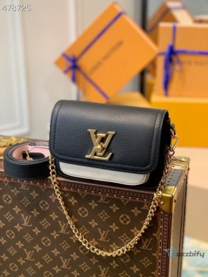 Louis Vuitton Lockme Tender Black For Women Womens Handbags Shoulder And Crossbody Bags 7.5In19cm M58557   2799