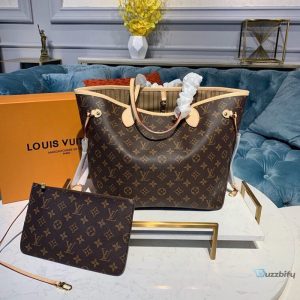 Louis Vuitton Neverfull Mm Tote Bag Monogram Canvas For Women Womens Handbags Shoulder Bags 12.6In32cm Lv M40995   2799
