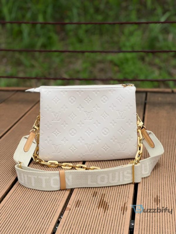 louis vuitton coussin pm monogram embossed puffy white for women womens handbags shoulder and crossbody bags 102in26cm lv m57793 2799 buzzbify 1 2