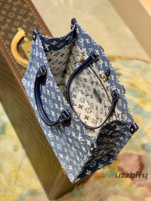louis vuitton onthego mm tote bag navy blue for women 122in31cm lv m59608 2799 buzzbify 1 9