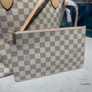 louis vuitton neverfull mm tote bag damier azur canvas rose ballerine pink for women womens bags shoulder bags 122in31cm lv n41605 2799 buzzbify 1 57