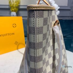 Louis Vuitton Neverfull Gm Tote Bag Damier Azur Canvas Beige For Women Womens Handbags Shoulder Bags 15.4In39cm Lv N41360   2799