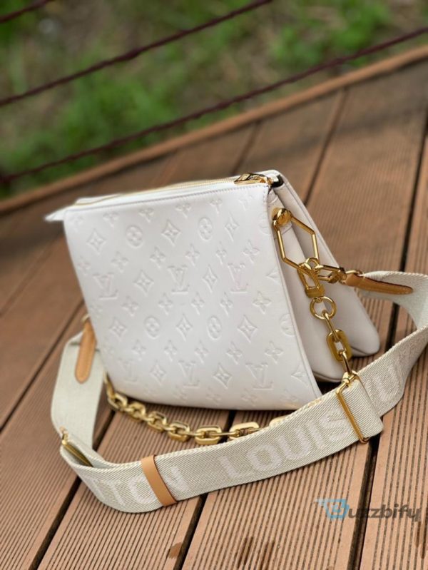 White louis vuitton bag cross body sale