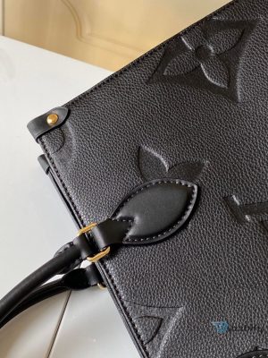 Louis Vuitton Onthego Mm Monogram Empreinte Tote Bag Black For Women 35Cm Lv M45595  2799