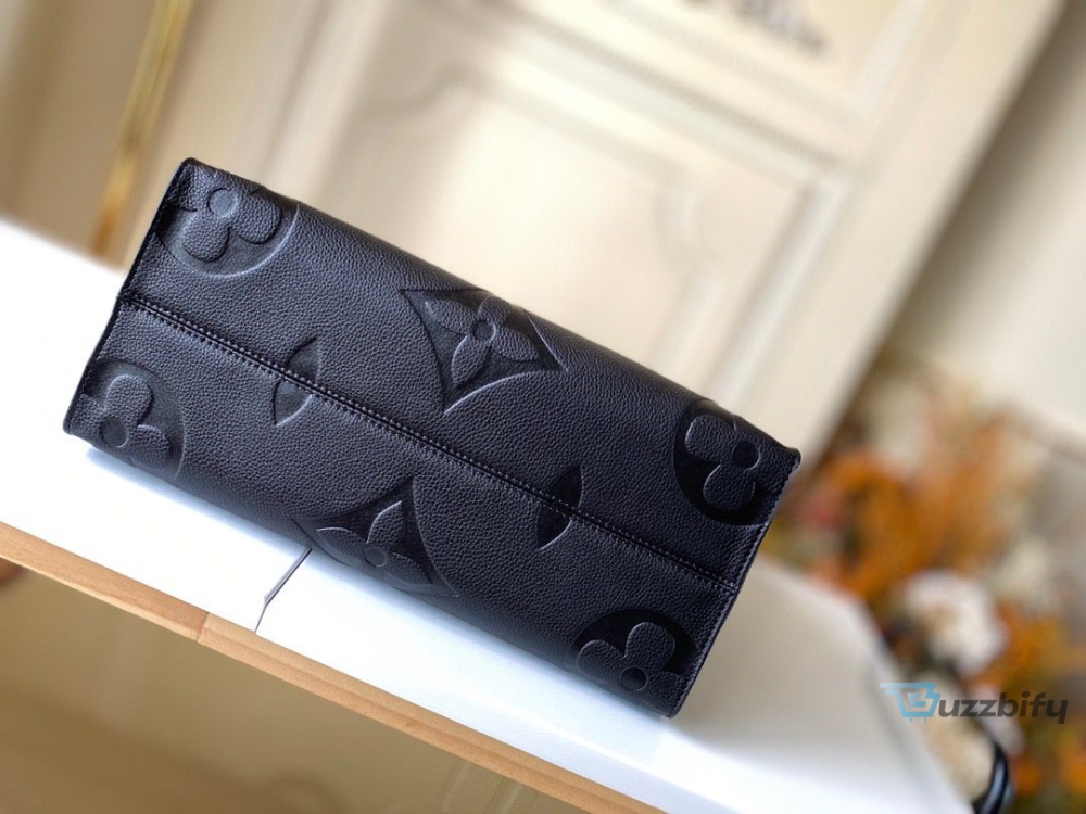 Louis Vuitton Onthego MM Monogram Empreinte Tote Bag Black For Women 35cm LV M45595 - 2799