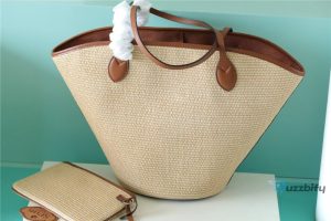 Louis Vuitton Saint Jacques Raffia Caramel Brown For Women Womens Handbags Shoulder And Crossbody Bags 22.4In57cm Lv M59963  2799