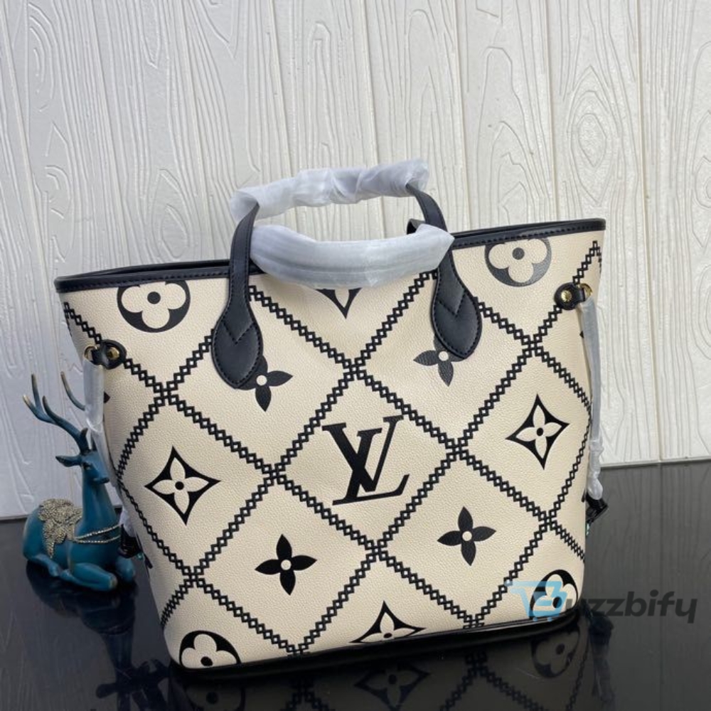 Louis Vuitton Monogram Empreinte Neverfull Mm M46040 Pouch Black Lv Auction