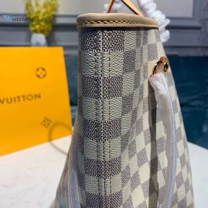 Louis Vuitton Neverfull Gm Tote Bag Damier Azur Canvas Beige For Women Womens Handbags Shoulder Bags 15.4In39cm Lv N41360
