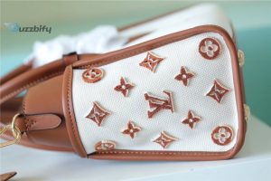 louis vuitton on my side pm bag monogram flower for women 25cm98 inches caramel brown lv m59905 buzzbify 1 2
