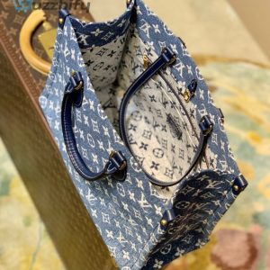 louis vuitton onthego mm tote bag navy blue for women 122in31cm lv m59608 buzzbify 1 3
