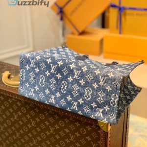 louis vuitton onthego mm tote bag navy blue for women 122in31cm lv m59608 buzzbify 1 8