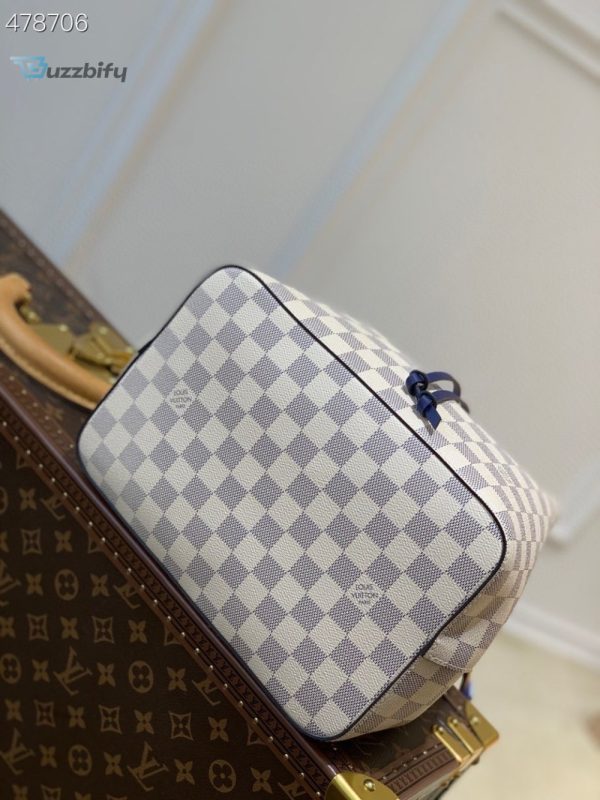 louis vuitton neonoe bucket bag mm damier azur canvas 102in26cm blue for women lv n50042 buzzbify 1 5