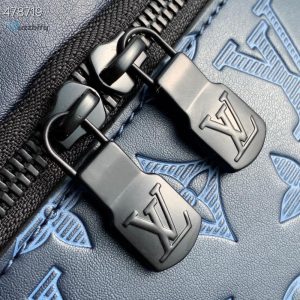 louis vuitton discovery bumbag pm monogram shadow navy blue for men mens belt bags 173in44cm lv m45729 buzzbify 1 2