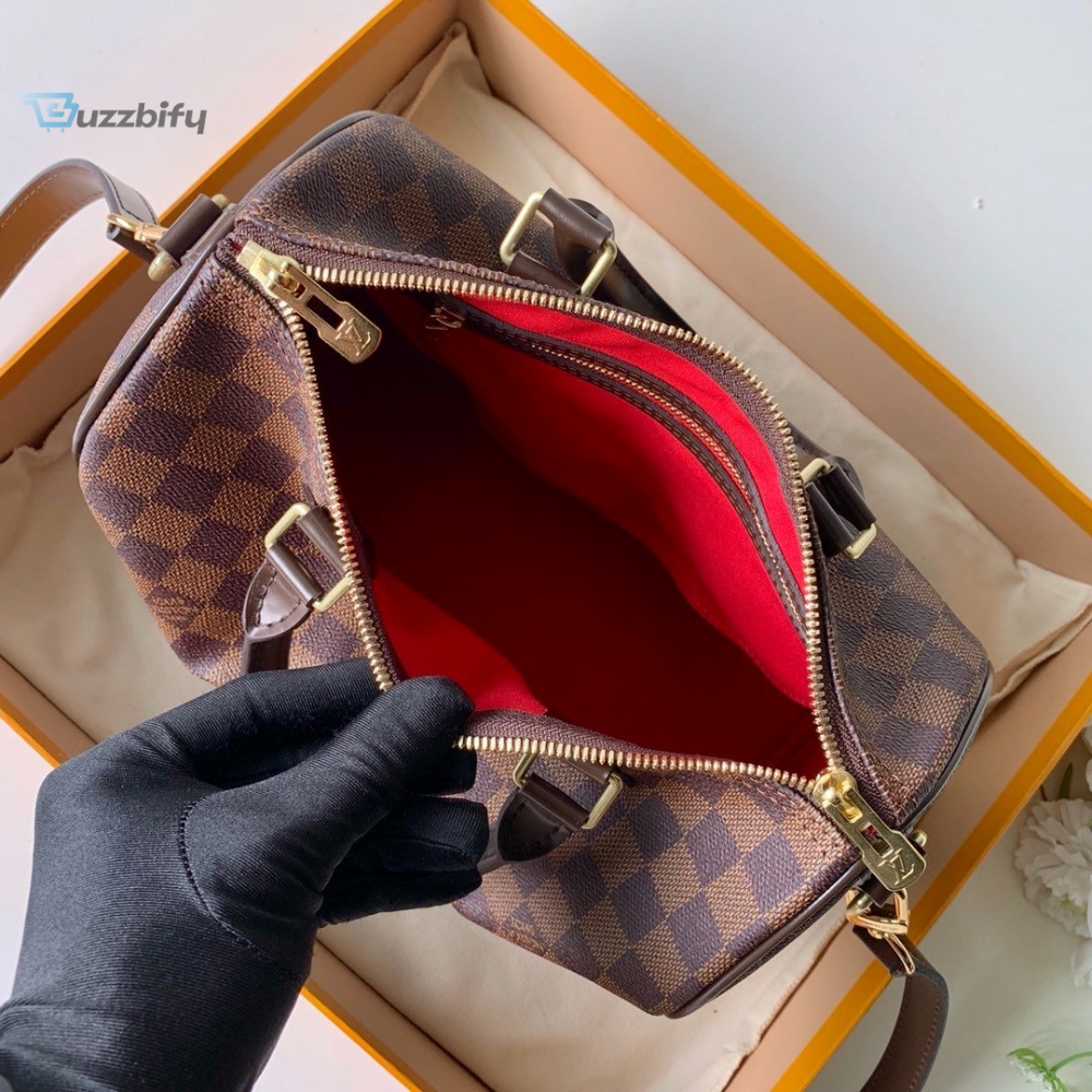 Louis Vuitton Speedy Bandouliere 25 Damier Ebene Canvas For Women, Women’s Handbags, Shoulder And Crossbody Bags 9.8in/25cm LV N41368
