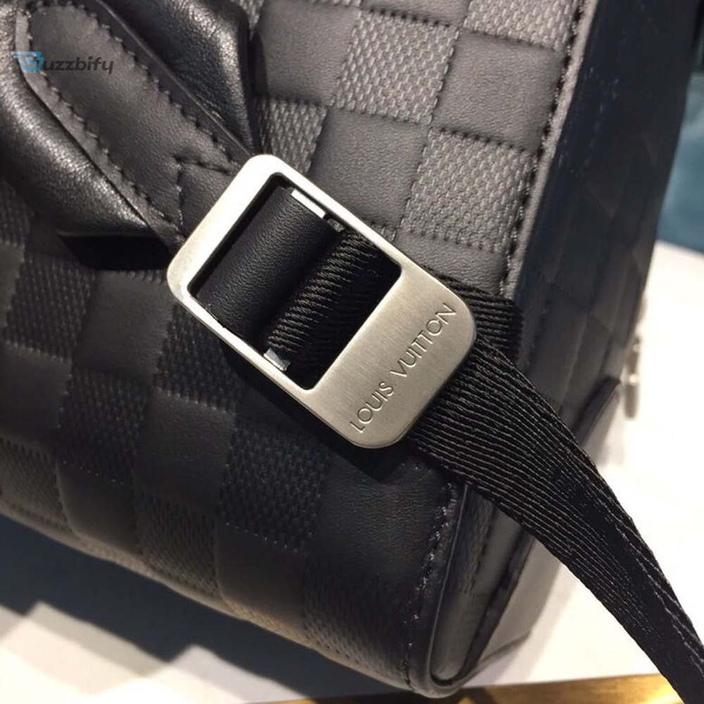 Louis Vuitton Campus Backpack Damier Infini Onyx Silver For Men, Men’s Bags 39cm LV N40306
