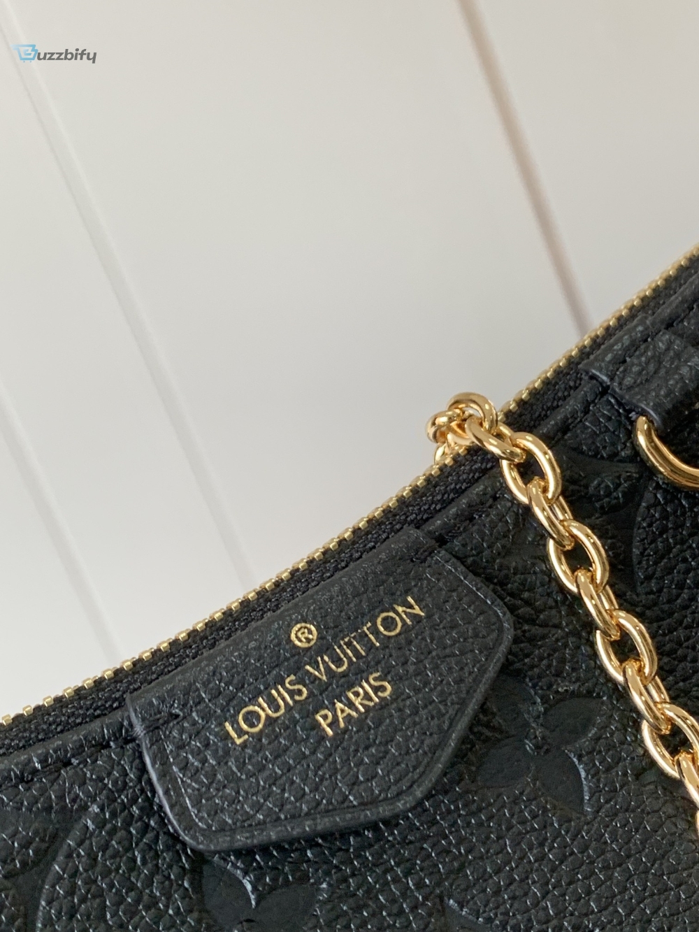 Louis Vuitton Easy Pouch On Strap Monogram Empreinte Black For Women, Women’s Handbags, Shoulder Bags And Crossbody Bags 7.5in/19cm LV M80349