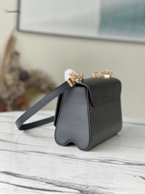 Louis Vuitton Twist Mm Monogram Flower Black For Women Womens Handbags Shoulder And Crossbody Bags 9.1In23cm Lv M59402