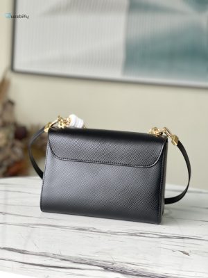 Louis Vuitton Twist Mm Monogram Flower Black For Women Womens Handbags Shoulder And Crossbody Bags 9.1In23cm Lv M59402