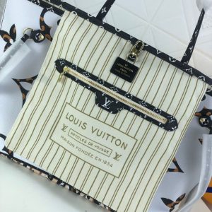 louis vuitton neverfull mm tote bag monogram jungle canvas blackcaramel for women womens handbags shoulder bags 122in31cm lv m44716 buzzbify 1 3