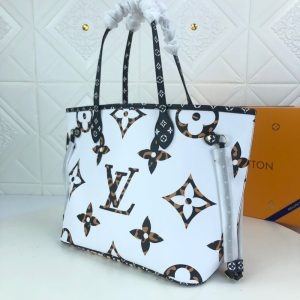 louis vuitton neverfull mm tote bag monogram jungle canvas blackcaramel for women womens handbags shoulder bags 122in31cm lv m44716 buzzbify 1 6