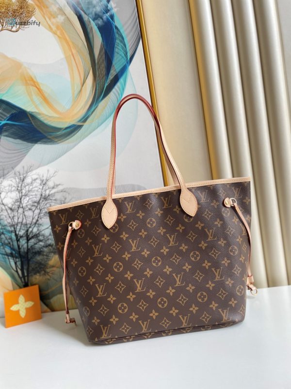 louis vuitton neverfull mm monogram canvas red for women womens handbags shoulder bags 126in31cm lv m41178 buzzbify 1 2