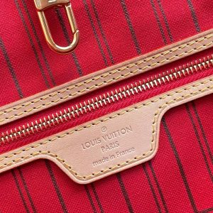 louis vuitton neverfull mm monogram canvas red for women womens handbags shoulder bags 126in31cm lv m41178 buzzbify 1 4