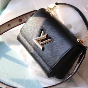 louis vuitton twist mm monogram blossoms black for women womens handbags shoulder and crossbody bags 91in23cm lv m57505 buzzbify 1 4