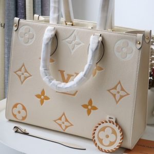 louis vuitton onthego mm tote bag monogram empreinte cream for the pool collection womens handbags 138in35cm lv m45717 buzzbify 1 4