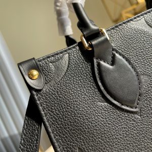 louis vuitton onthego pm tote bag monogram empreinte black for women womens handbags shoulder and crossbody bags 98in25cm lv m45653 buzzbify 1 1