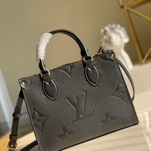 louis vuitton onthego pm tote bag monogram empreinte black for women womens handbags shoulder and crossbody bags 98in25cm lv m45653 buzzbify 1 2