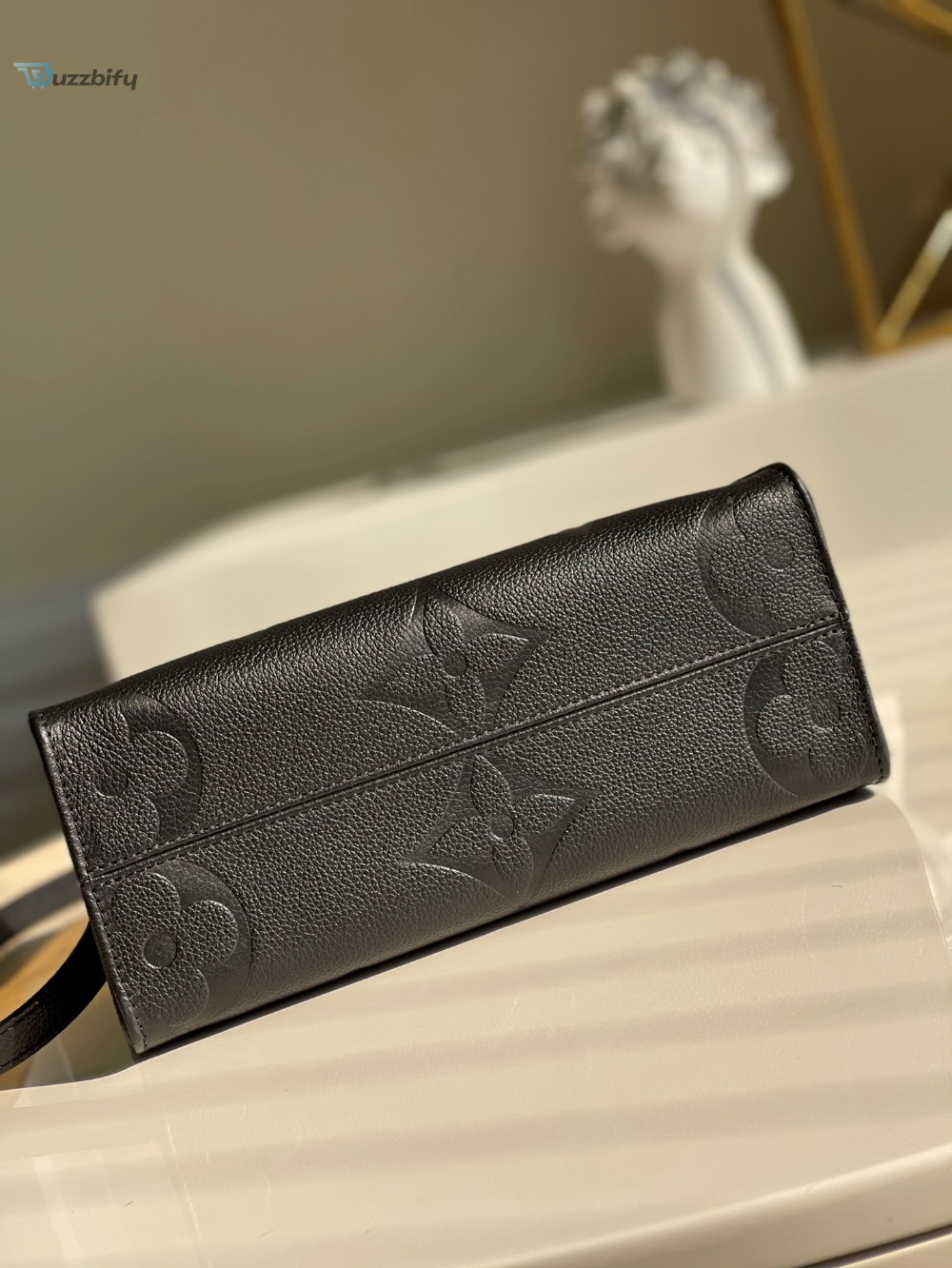 Louis Vuitton OnTheGo PM Tote Bag Monogram Empreinte Black For Women, Women’s Handbags, Shoulder And Crossbody Bags 9.8in/25cm LV M45653
