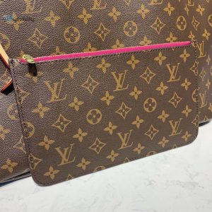 Louis Vuitton Neverfull Gm Tote Bag Monogram Canvas Pivoine Pink For Women Womens Handbag Shoulder Bags 15.7In39cm Lv M41180