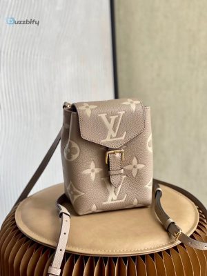 Louis Vuitton Tiny Backpack Monogram Empreinte Tourterelle Beige For Women Womens Bags 19Cm Lv M80738
