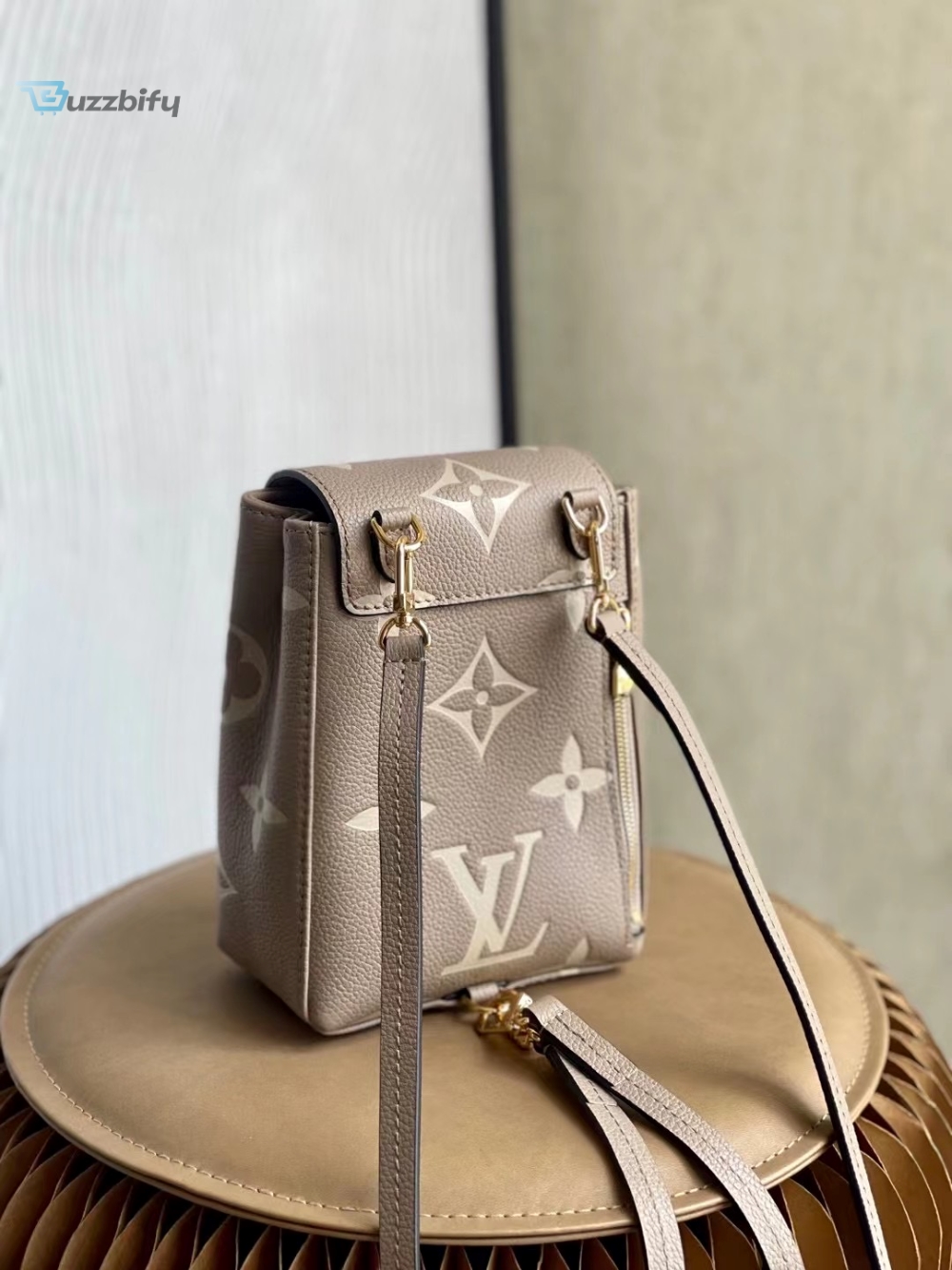 Louis Vuitton Tiny Backpack Monogram Empreinte Tourterelle Beige For Women, Women’s Bags 19cm LV M80738

