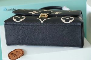 Louis Vuitton Madeleine Mm Monogram Empreinte Black  Beige For Women Womens Handbags Shoulder And Crossbody Bags 11.8In30cm Lv