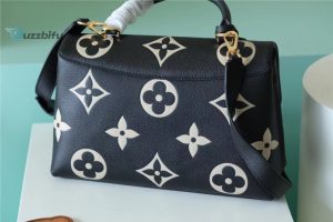 Louis Vuitton Madeleine Mm Monogram Empreinte Black  Beige For Women Womens Handbags Shoulder And Crossbody Bags 11.8In30cm Lv