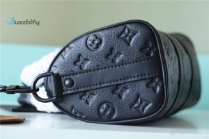 Louis Vuitton Keepall 45 travel bag in black monogram leather