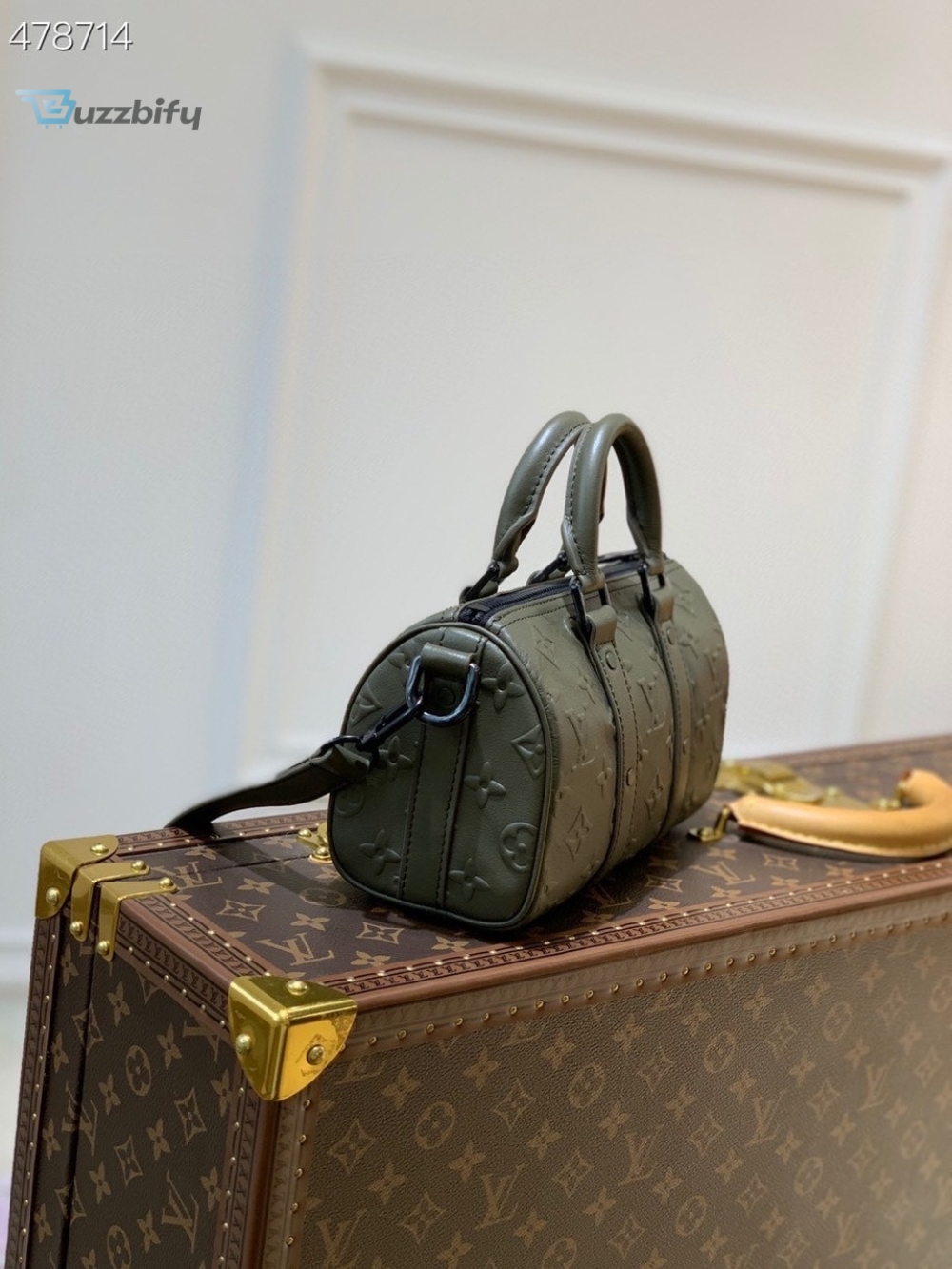 Louis Vuitton Keepall XS Monogram Seal Khaki For Men, Men’s Bags 8.3in/21cm LV M57961