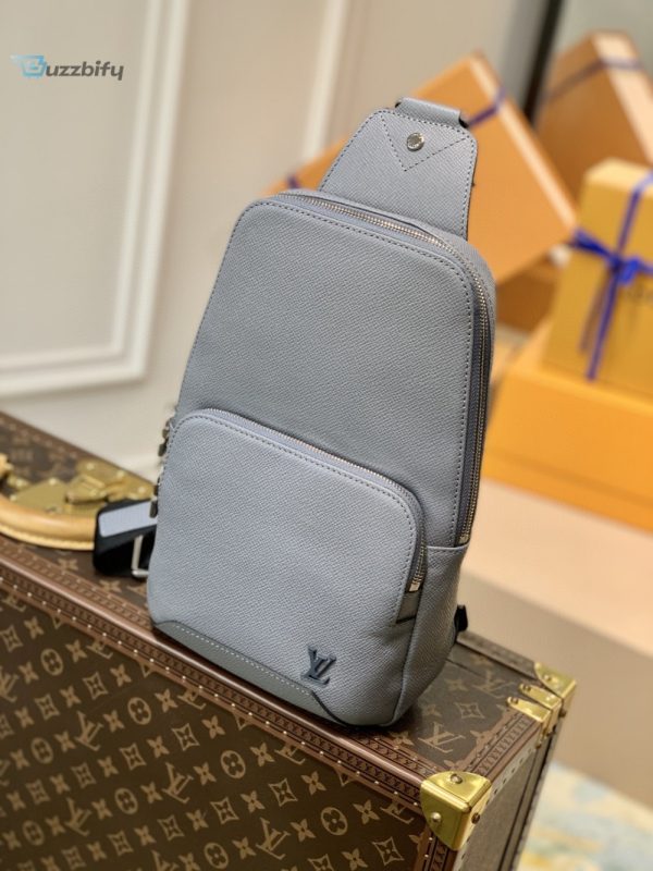 louis vuitton avenue sling bag taiga grey for men mens bags crossbody bags 122in31cm lv m30801 buzzbify 1